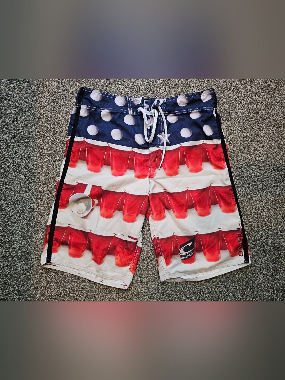 O'Neill Beer Pong Board Shorts Men's Size 32